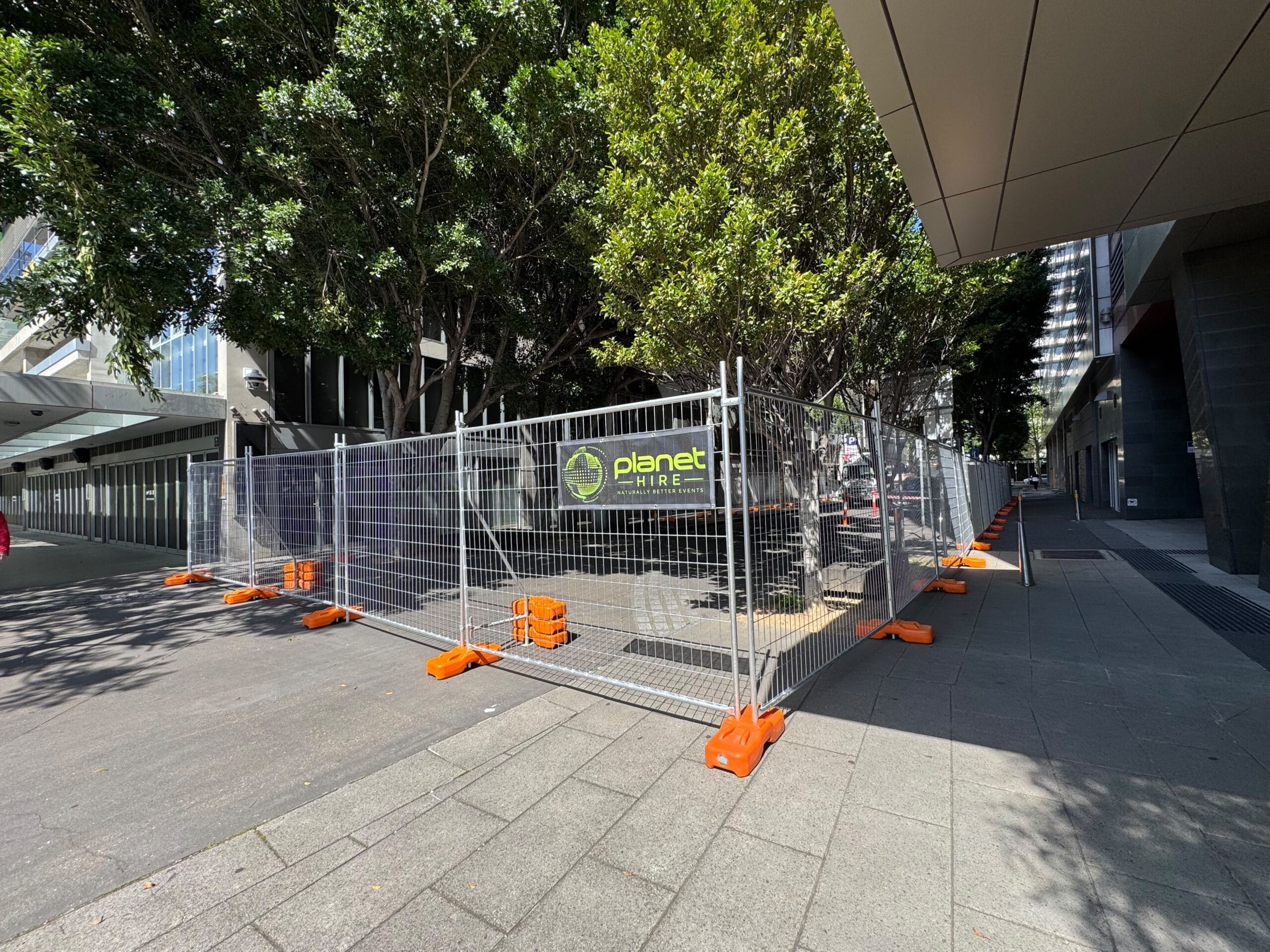 Planet Hire supply temporary fencing to film production of Deadlocked - Event Hire for event