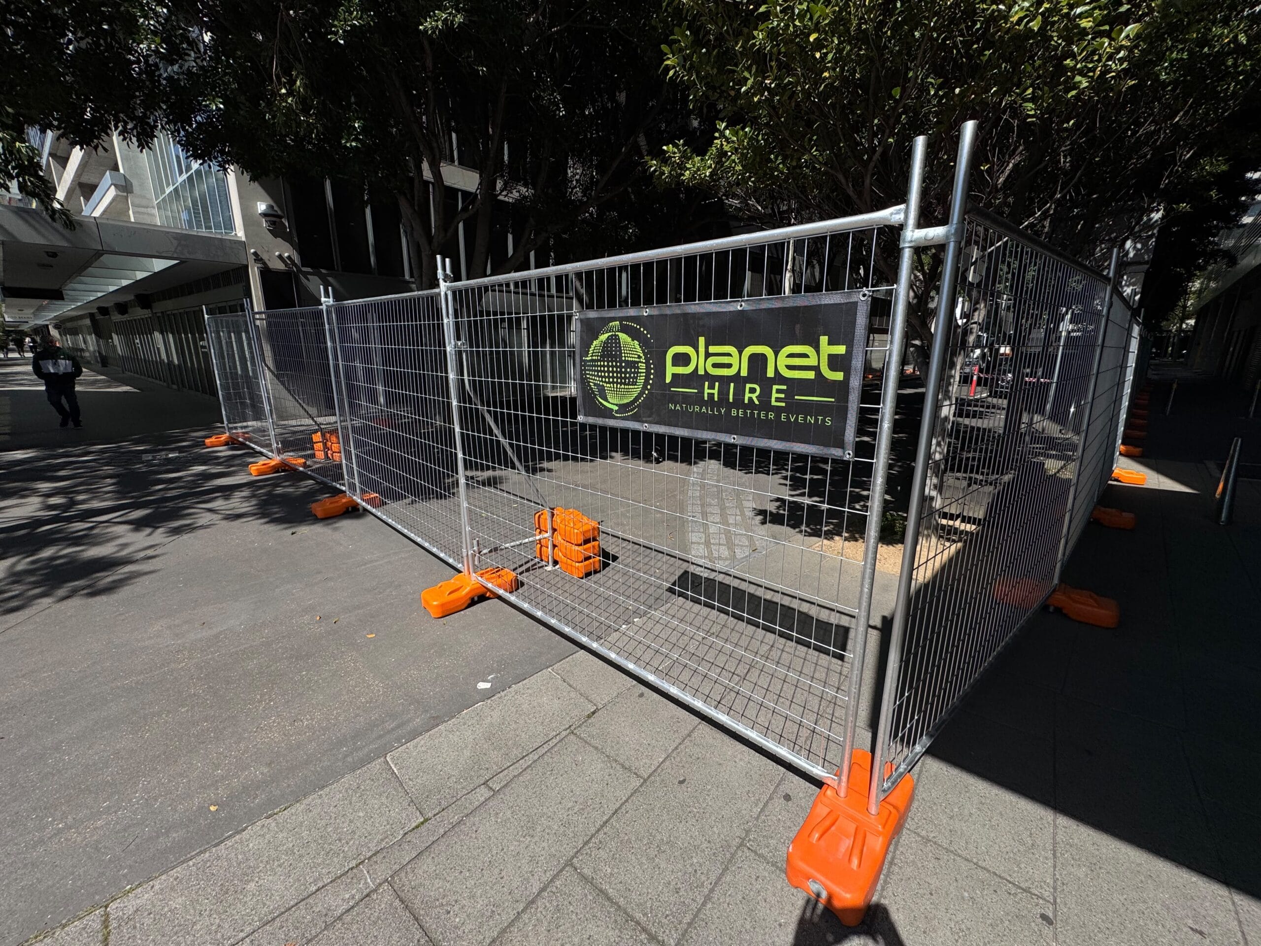 Planet Hire supply temporary fencing to film production of Deadlocked - Event Hire for event
